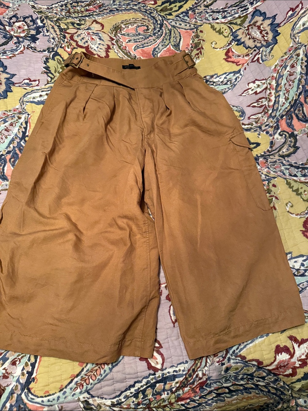 Banana Republic Tan Wide Leg culottes